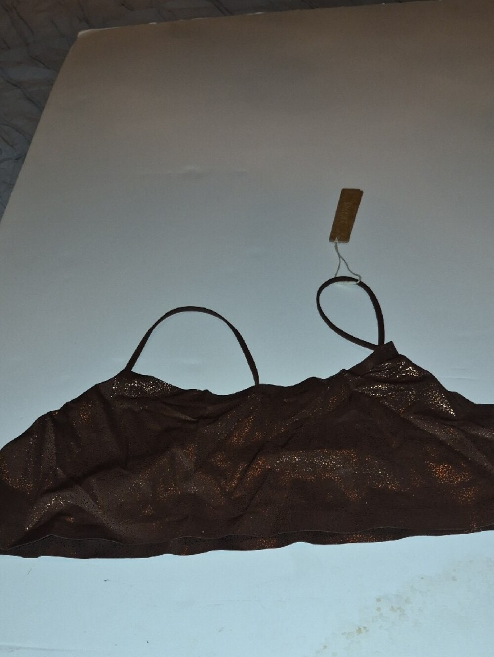SKIMS Brown W Gold Flecks Bra